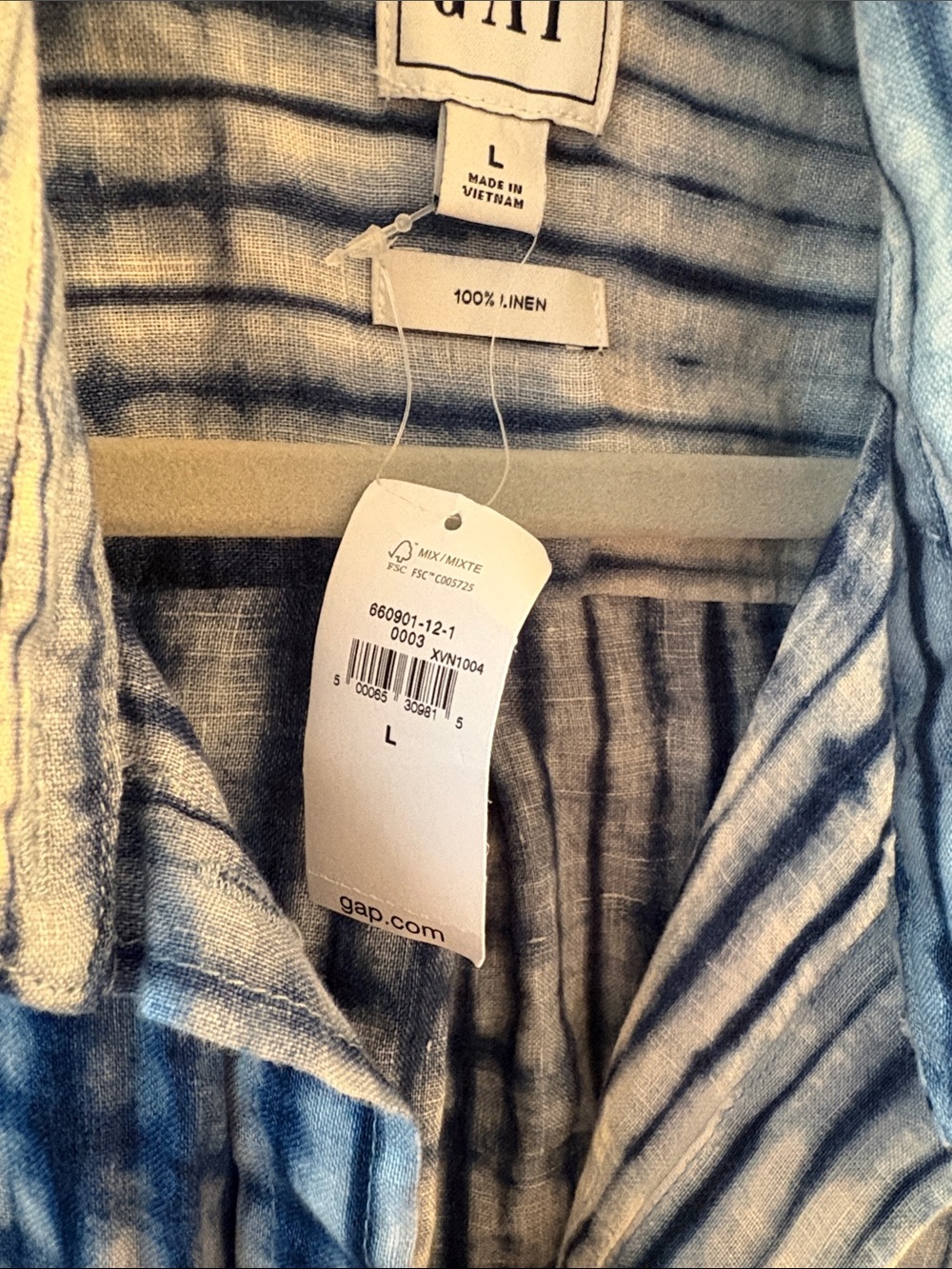 GAP Linen Tie-Dye Shirt - Picture 3 of 3
